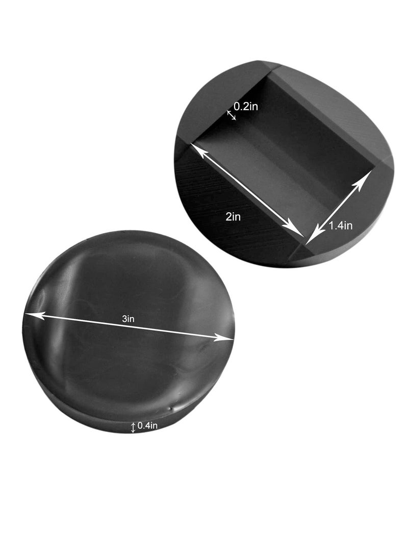 SYOSI - Bed Stopper 4 Pack Wheel Stoppers Caster Cups Premium Solid Rubber to Prevents Scratches for All Floors Wheels of Sofas Beds Chairs - Image 1