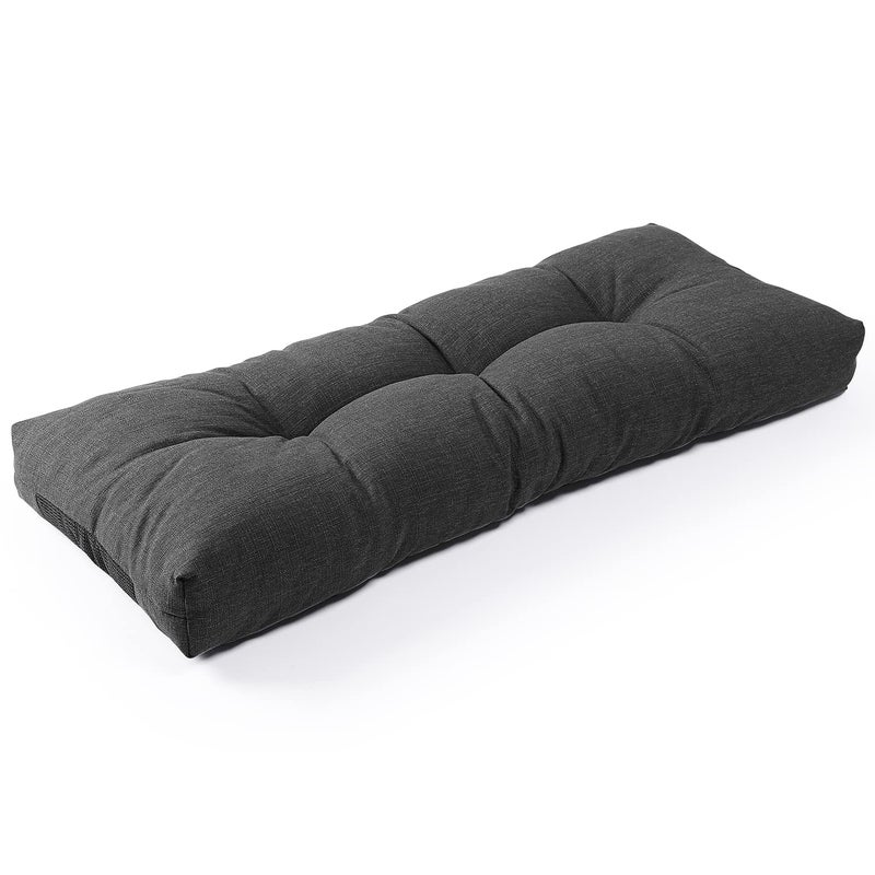 SUNROX SUNROX LokGrip Non Slip Tufted Memory Foam Bench Cushion FadeShield Water Resistant Durable Thicken OutdoorIndoor Bench Seat Pads 42x16x4 inch Midnight 