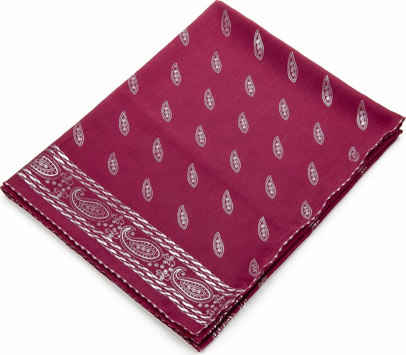İhvan Ihvan Pano Patterned Gilded Scarf Claret Red  - Image 1