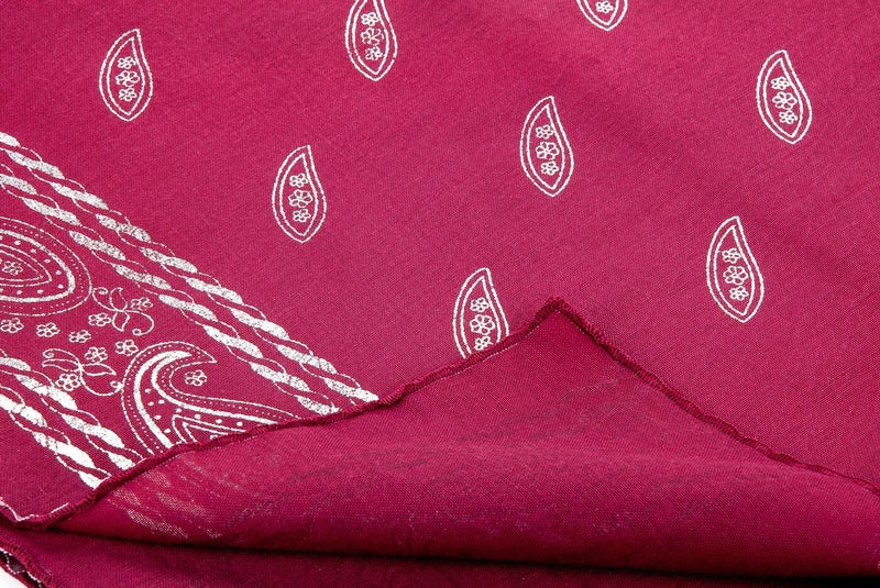 İhvan Ihvan Pano Patterned Gilded Scarf Claret Red  - Image 2