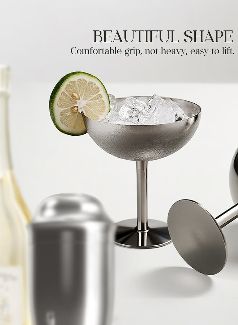 Ice Cream Cup, Food Grade Stainless Steel Stable Bottom Dessert Cup Reusable Goblet Ice Cream Bowl, Family Party Use - Image 5