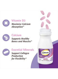 Caltrate 600+D3 Plus Minerals Mini Calcium & Vitamin D3 Supplement Mini Tablet, 600 mg, 150 Count (Pack of 3)  - Image 5