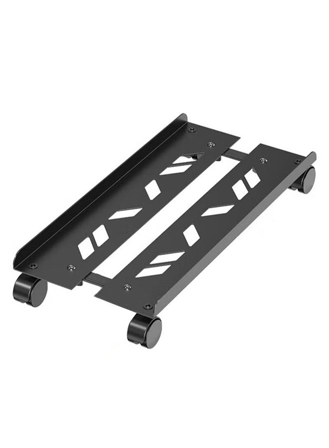 Snooe حامل وحدة المعالجة المركزية المحمول حامل برج كمبيوتر قابل للتعديل مع 4 عجلات دوارة يناسب معظم أجهزة الكمبيوتر - Image 2