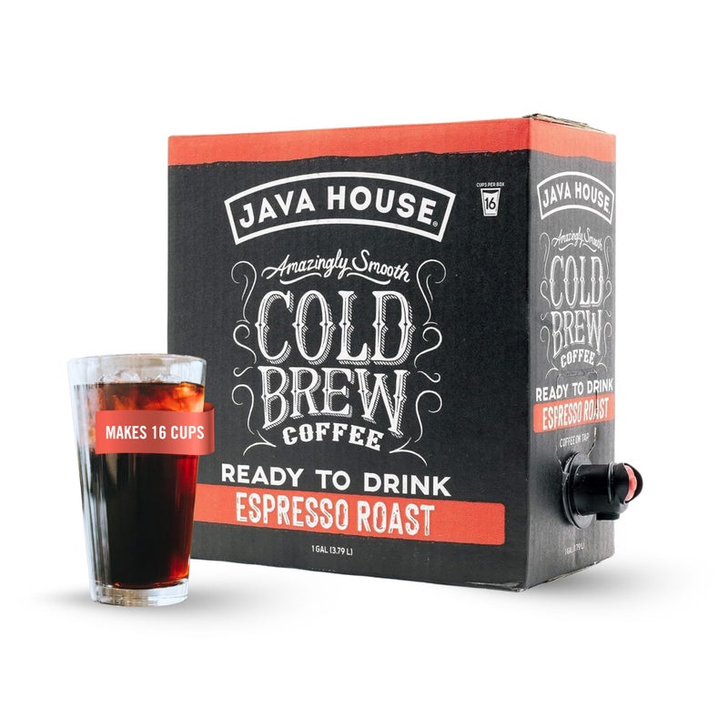 Java House dark roast Liquid Cold Brew Coffee On Tap Espresso 128 Fl Oz - Image 3
