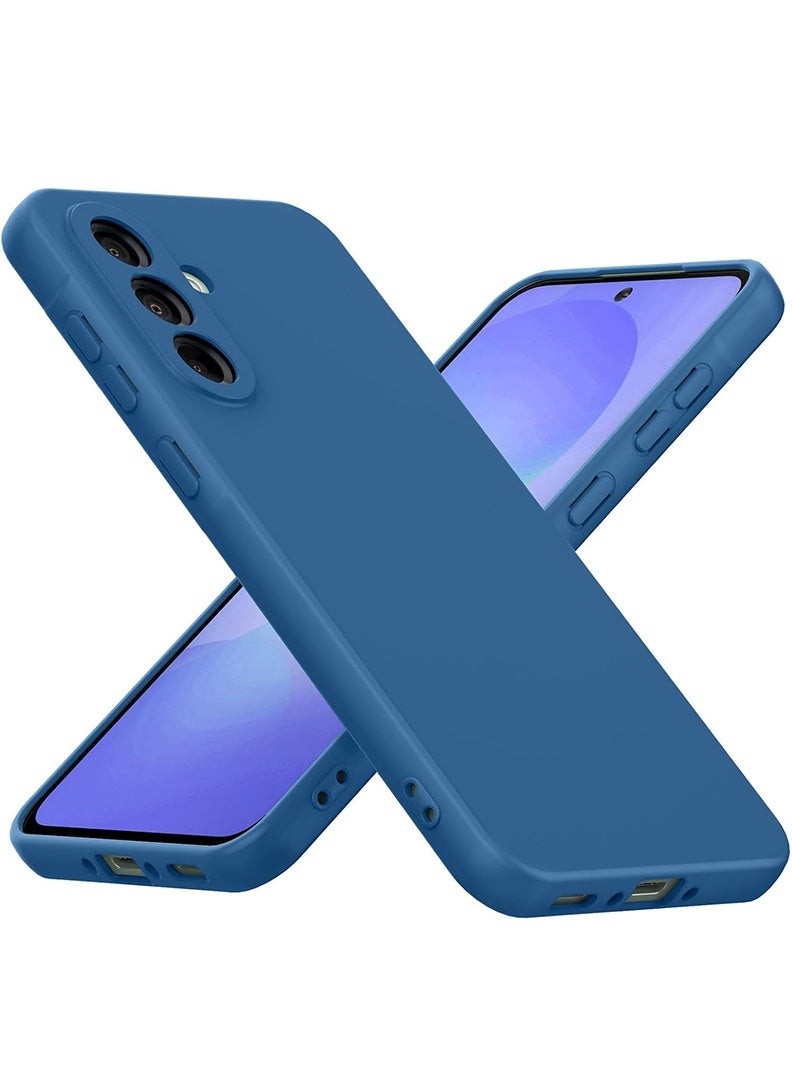 Case Up Compatible with A55 6.6 Inch Case, Premium Matte PC [Soft Anti-Scratch] Shockproof Protective Slim Phone Cover for A55 2024, Blue - Image 1