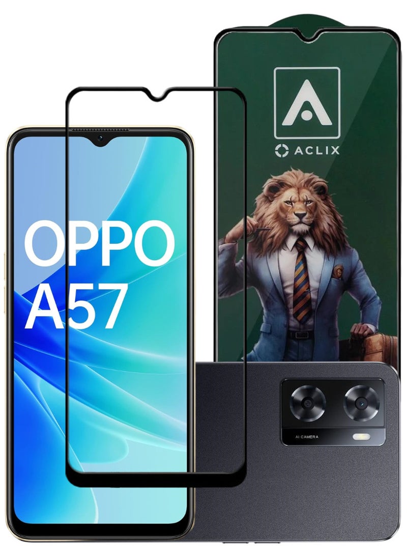 ACLIX Antistatic ESD Dustproof Premium Quality High Definition Tempered Glass Screen Protector Designed For Oppo A57 - Image 1