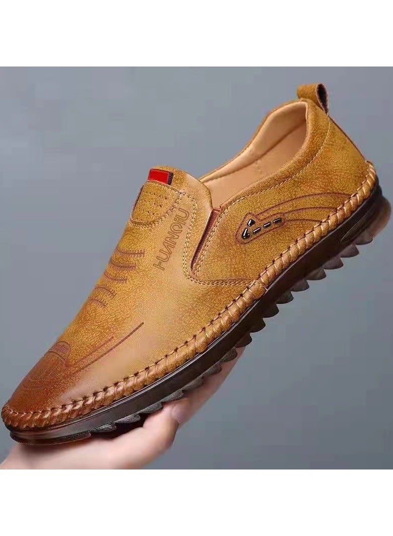 Shougu Versatile Retro Casual Leather Shoes  - Image 1