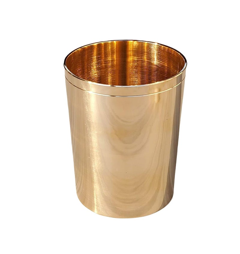 Pure Source India Bronze Kansa Glass Handmade 1 Piece 200 Ml Gold - Image 1