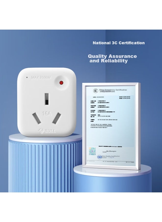Bull Air Conditioner Socket, 10a To 16a Conversion Plug/power Adapter, 1-port Wireless 10a To 16a Plug, Overpower And Overload Protection, Gn-901t - Image 5