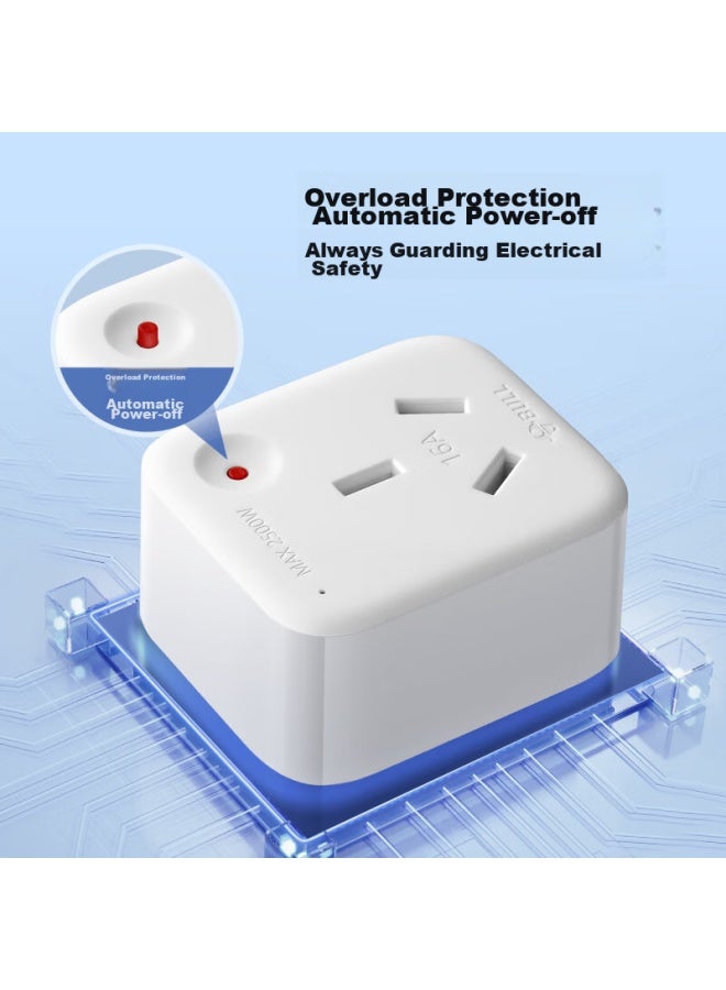 Bull Air Conditioner Socket, 10a To 16a Conversion Plug/power Adapter, 1-port Wireless 10a To 16a Plug, Overpower And Overload Protection, Gn-901t - Image 4
