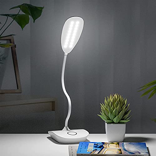 Gesto Rechargeable Battery Operated Desk Lamp – 3 Level Brightness Study Table Lamp for Students,Study Lamp for Office Table,Night Light for Study Room | Gooseneck Reading Light for Work from Home - Image 3