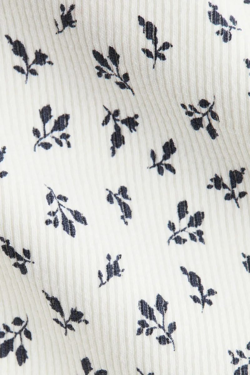 H&M Ribbed jersey top