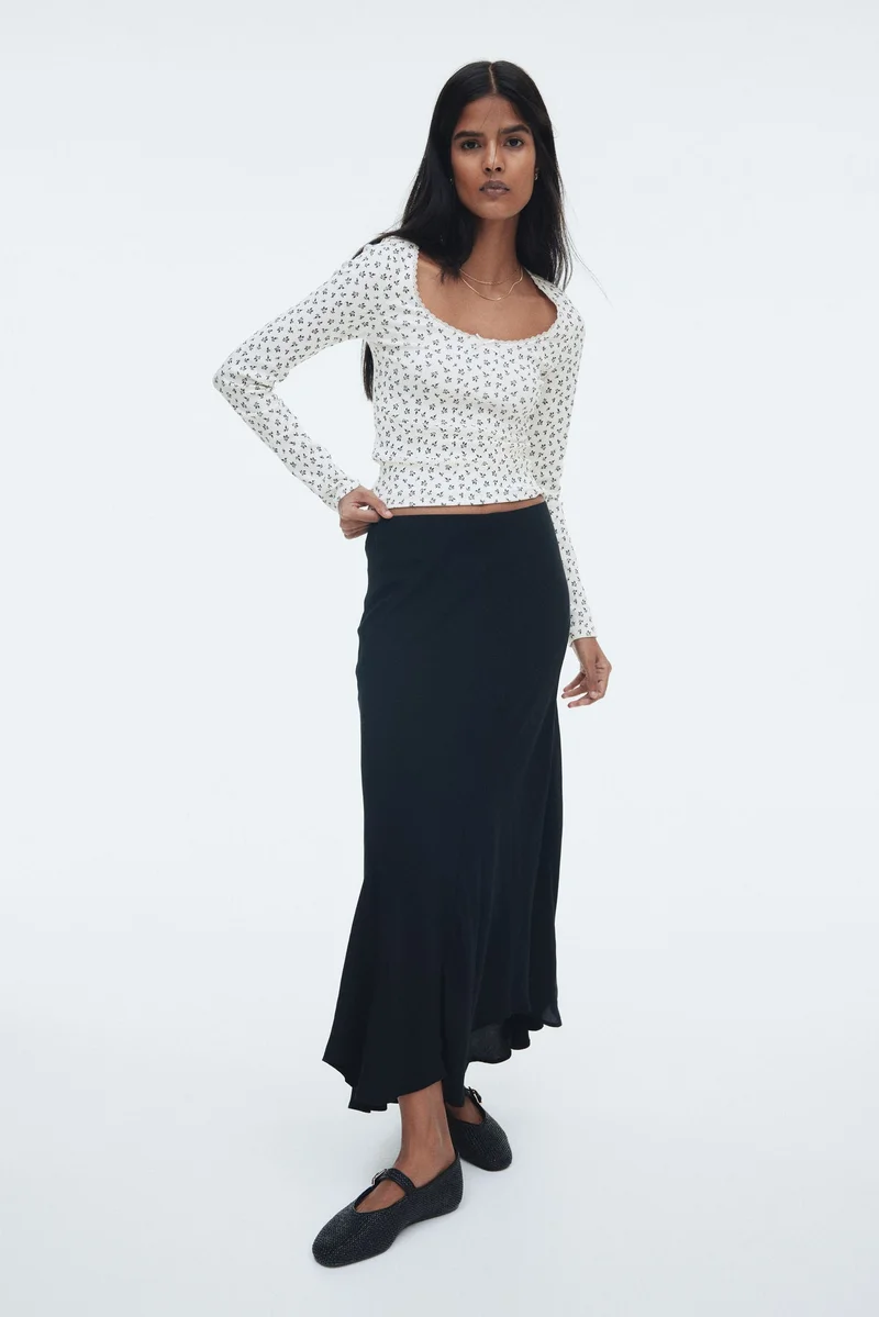 H&M Ribbed jersey top