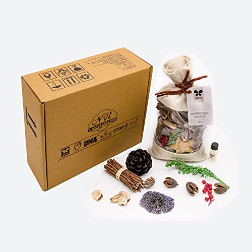 IRIS Potpourri in Jute Bag Fragrance Silk Musk 200 gram with Potpourri Refresher Oil 5ml - Image 5