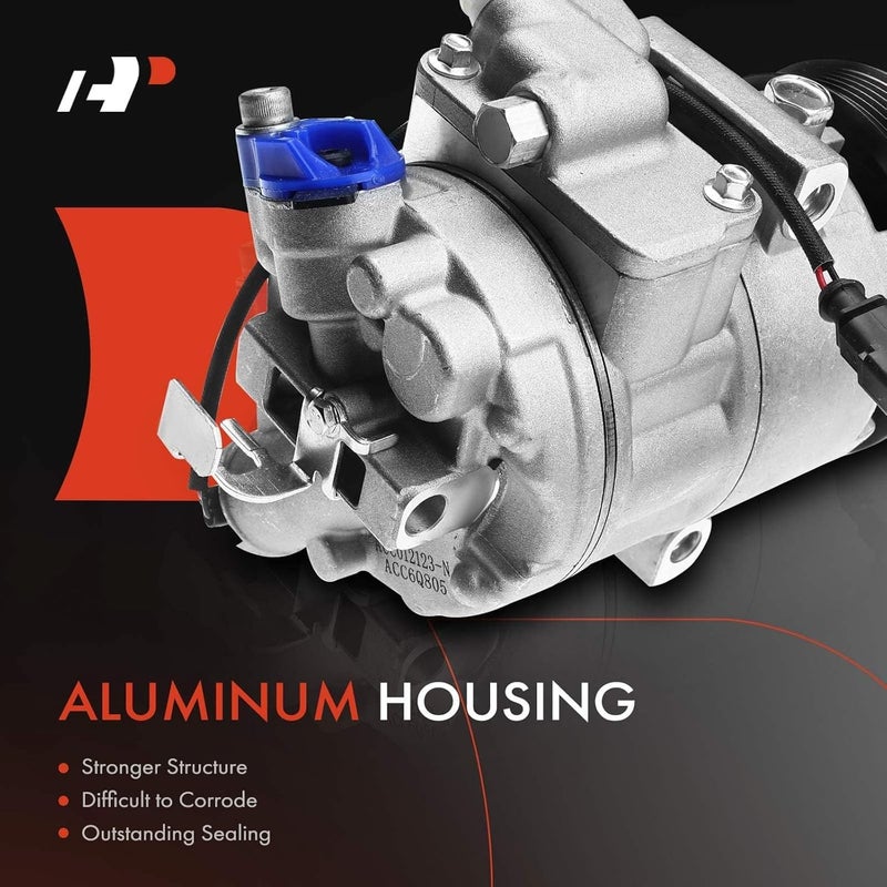 A-Premium AC Compressor with Clutch for Various Volkswagen and Seat Models - Image 4