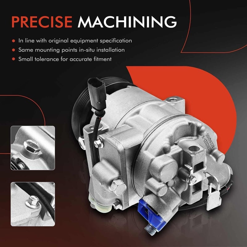 A-Premium AC Compressor with Clutch for Various Volkswagen and Seat Models - Image 5