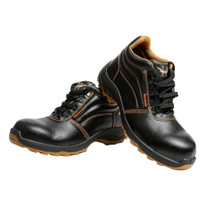 HILLSON Mens Workout Dual Density PVC Safety Shoe(Size-6 UK,Black) - Image 1