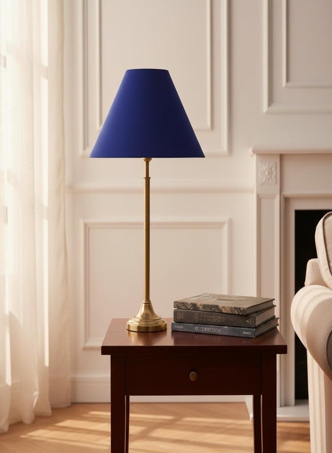 Improvhome Round Floral Lamp Shade (10 Inches, Blue) - Image 4