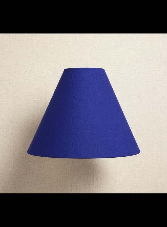 Improvhome Round Floral Lamp Shade (10 Inches, Blue) - Image 5
