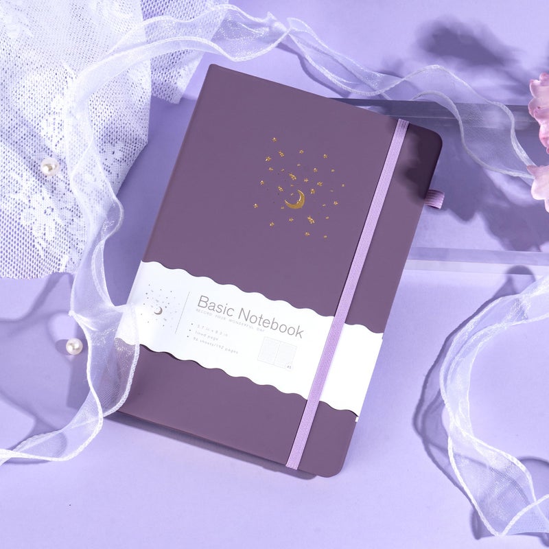 CAGIE Purple Journal Notebook for Women Girls 192 Lined Journaling Notebooks Hardcover Journals for Writing Work - Image 5