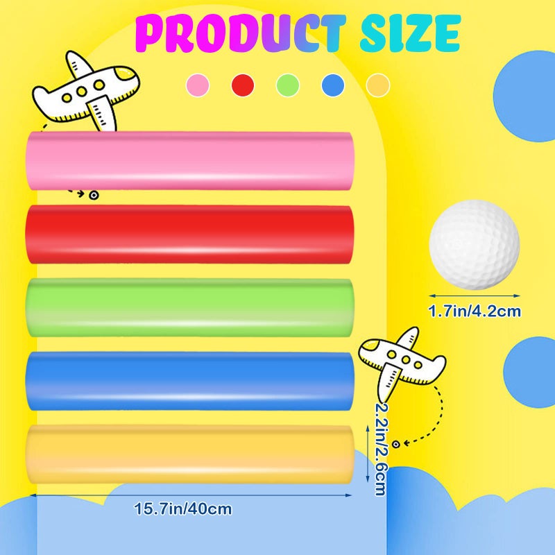 Sratte Team Building Activities Games Eamwork Group Learning Exercise Activities with Half Pipes Golf Balls Storage Bags Teamwork Kit for Adults Teens Field Day Game School Gym Outdoor Youth Sports (2 Sets) - Image 2