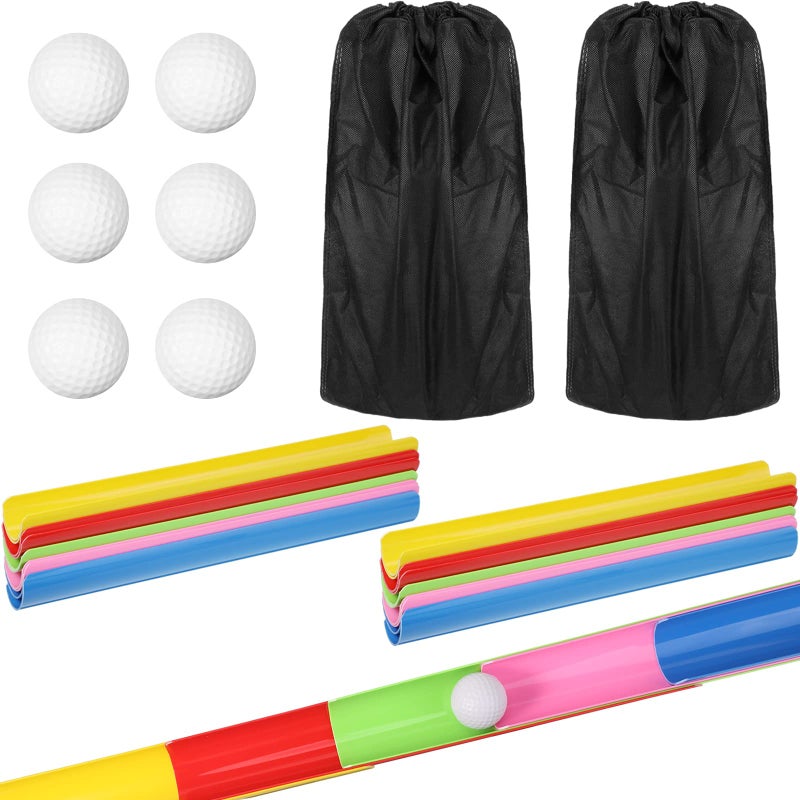 Sratte Team Building Activities Games Eamwork Group Learning Exercise Activities with Half Pipes Golf Balls Storage Bags Teamwork Kit for Adults Teens Field Day Game School Gym Outdoor Youth Sports (2 Sets) - Image 1