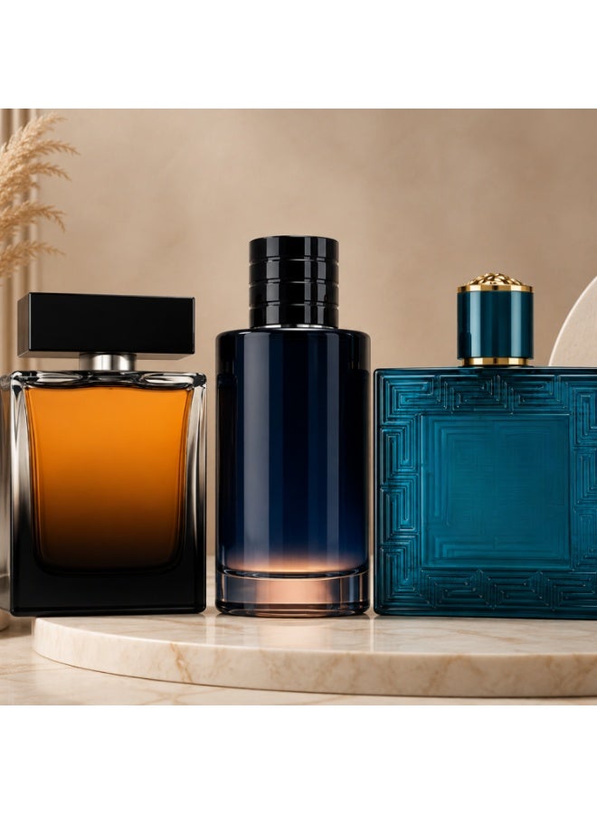 Set of 3 Premium Eau de Parfum Fragrances – 3 × 100ml, Long Lasting