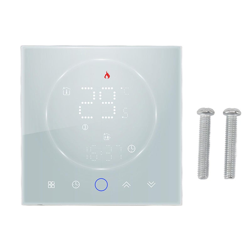 Wireless Programmable Smart Thermostat Recessed 13mm LED Screen AC95 240V Temperature Controller White - Image 2