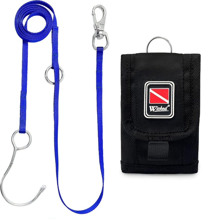 WICKED Scuba 316 Stainless Steel Multipoint Reef Hook 4-6 Ft. Length - Image 1