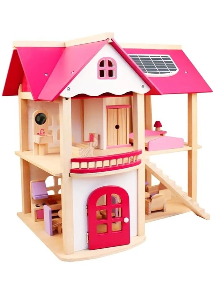 Nano Classic Kids Wooden Doll House Toy (45 * 23 * 45cm) for Girls with 45cm Height  - Image 1
