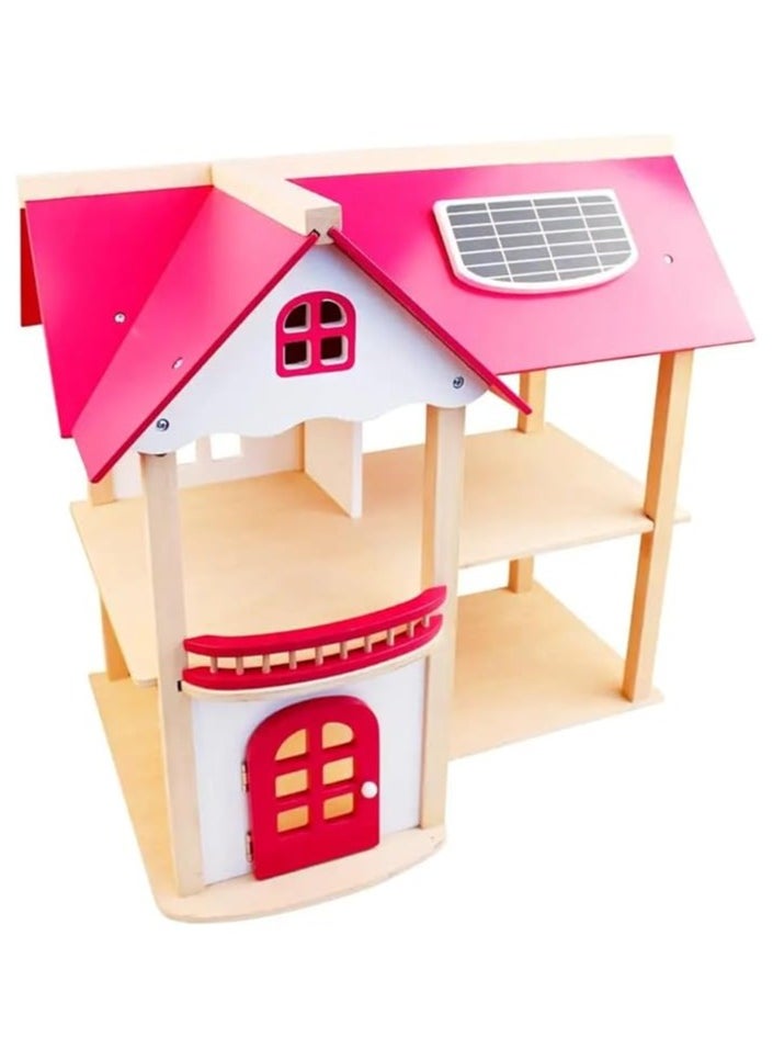 Nano Classic Kids Wooden Doll House Toy (45 * 23 * 45cm) for Girls with 45cm Height  - Image 3