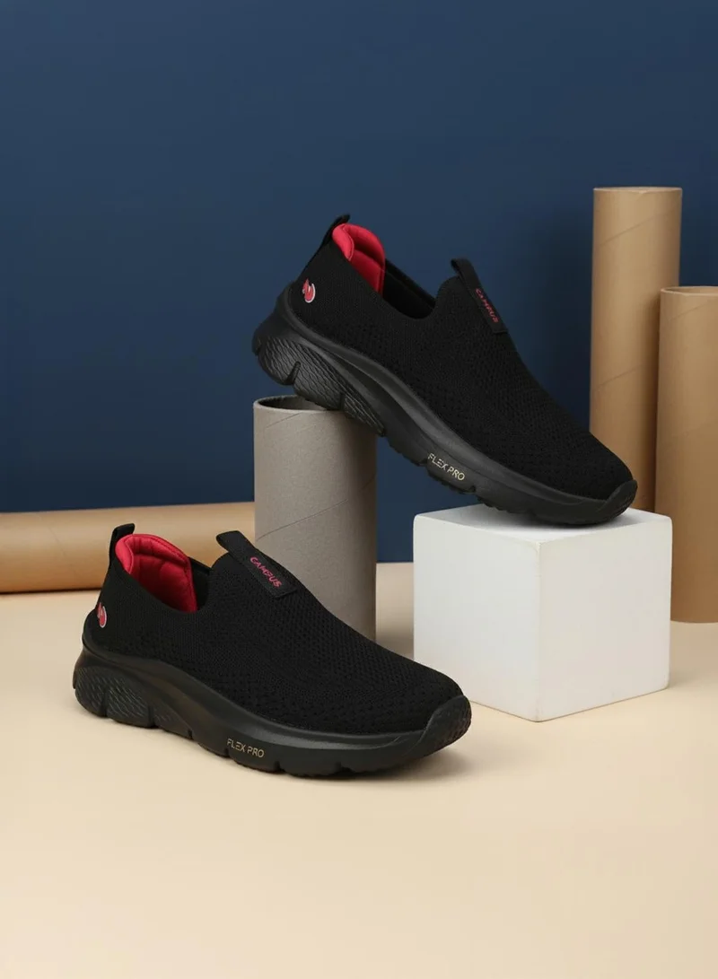 CAMPUS Women's Black Slip On Walking Shoes - Lightweight Shoes, Elegant Design for Minimal Look