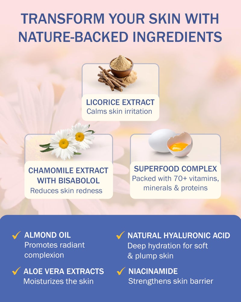 e70 علاج الوردية e70 لوجه كريم العناية بالبشرة للنساء والرجال (عبوة واحدة) - مرطب لطيف يقلل الاحمرار - مع الألوة فيرا وحمض الهيالورونيك - نهار-ليل، صنع في الولايات المتحدة (2.25 أونصة سائلة) - Image 3