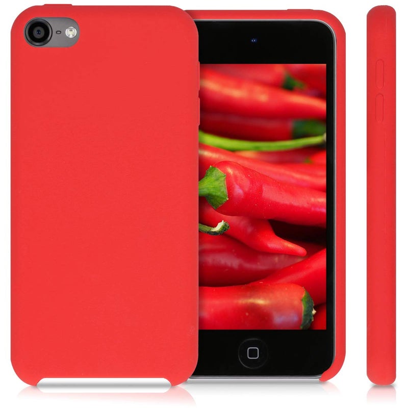 kwmobile TPU Silicone Case Compatible with Apple iPod Touch 6G / 7G (6th and 7th Generation) - Case Soft Flexible Protective Cover - Red - Image 5