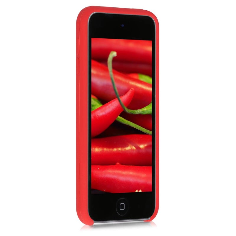 kwmobile TPU Silicone Case Compatible with Apple iPod Touch 6G / 7G (6th and 7th Generation) - Case Soft Flexible Protective Cover - Red - Image 2