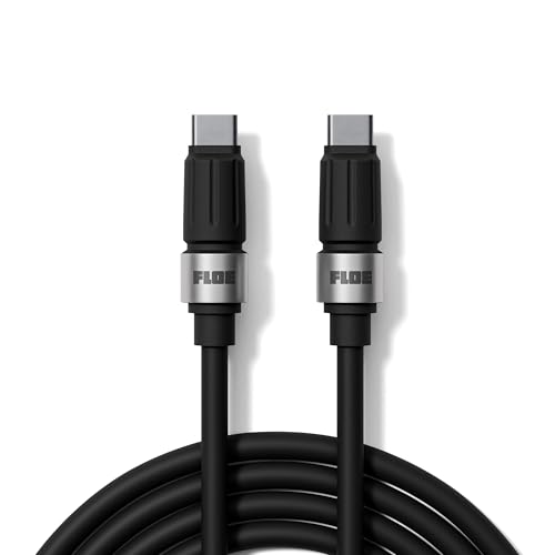 FLOE Fast Charging USB-C Cable, 65W Power Delivery, Durable TPE Outer Layer, for Multi-Device Users & Drivers, 1.5m Cable, 480Mbps Transfer, 5A Current - Image 1