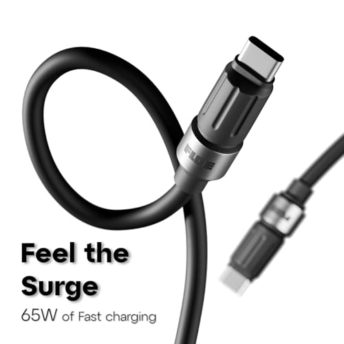 FLOE Fast Charging USB-C Cable, 65W Power Delivery, Durable TPE Outer Layer, for Multi-Device Users & Drivers, 1.5m Cable, 480Mbps Transfer, 5A Current - Image 2