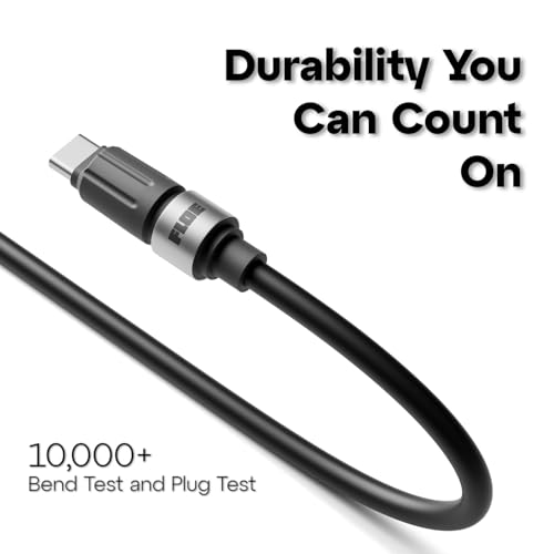 FLOE Fast Charging USB-C Cable, 65W Power Delivery, Durable TPE Outer Layer, for Multi-Device Users & Drivers, 1.5m Cable, 480Mbps Transfer, 5A Current - Image 5