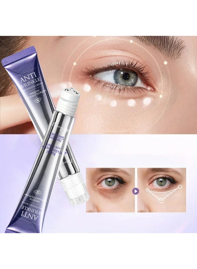 Smoothes Winkles Rolling Eye Cream - Alcohol Free, Quick Drying, Hydrating Glycerin & Hyaluronic Acid, Firming & Refreshing, Fades Fine Lines, Nicotinamide, Suitable for All Skin Types, Unisex Adult Use - Image 4