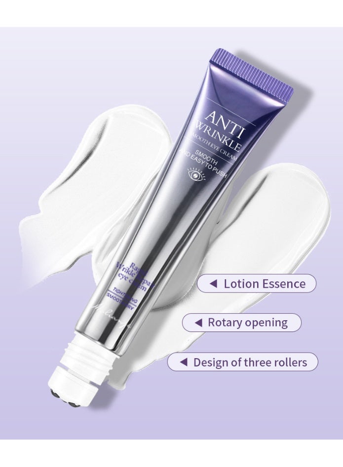 Smoothes Winkles Rolling Eye Cream - Alcohol Free, Quick Drying, Hydrating Glycerin & Hyaluronic Acid, Firming & Refreshing, Fades Fine Lines, Nicotinamide, Suitable for All Skin Types, Unisex Adult Use - Image 5