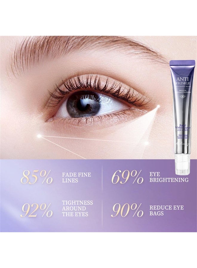 Smoothes Winkles Rolling Eye Cream - Alcohol Free, Quick Drying, Hydrating Glycerin & Hyaluronic Acid, Firming & Refreshing, Fades Fine Lines, Nicotinamide, Suitable for All Skin Types, Unisex Adult Use - Image 3