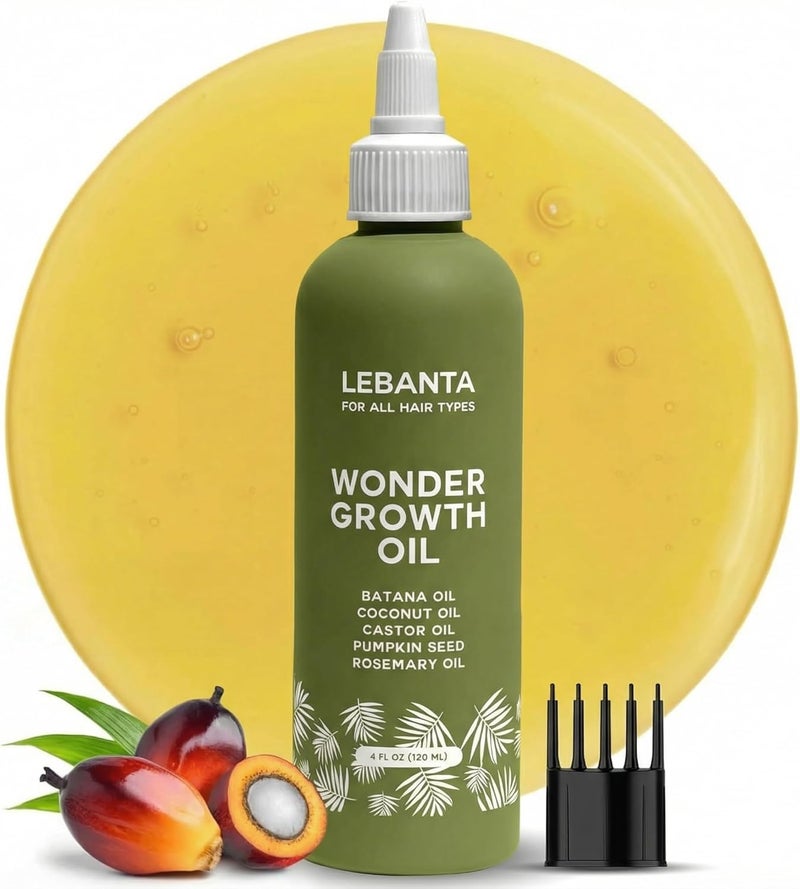 Lebanta BATANA OIL FOR HAIR GROWTH - 100% Pure, Raw & Natural Blend with Organic Castor, Pumpkin Seed, Coconut & Rosemary Oil - Gifts for Thicker, Stronger Hair - Image 1