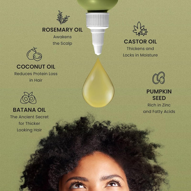 Lebanta BATANA OIL FOR HAIR GROWTH - 100% Pure, Raw & Natural Blend with Organic Castor, Pumpkin Seed, Coconut & Rosemary Oil - Gifts for Thicker, Stronger Hair - Image 4