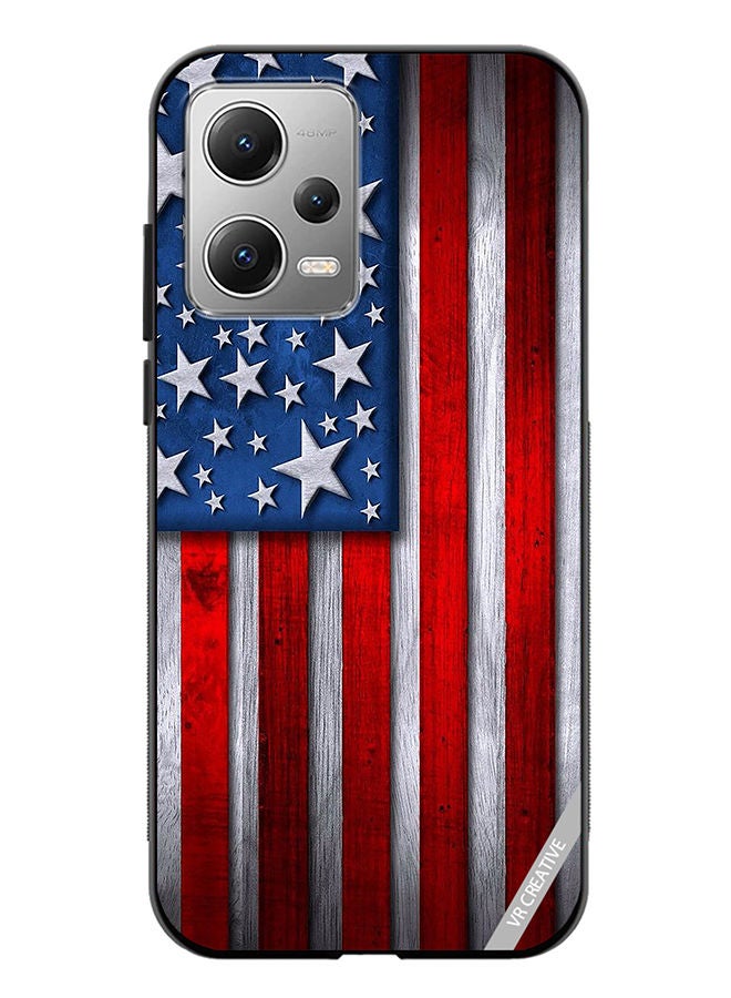 VR CREATIVE Protective Case Cover For Xiaomi Redmi Note 12 Usa Flag Design Multicolour - Image 1