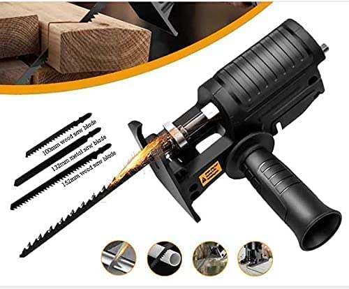 VENEKETY Reciprocating Adapter Electric Drill Modified Household Saw Power Drill to Jig Saw Portable Woodworking Cutting Tool Corded Electric - Image 4