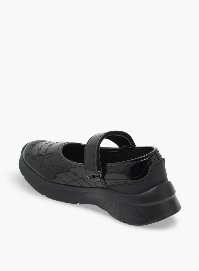 Kappa BLACK Girls Hook & Loop Mary Jane School Shoes for Women | Best Price UAE