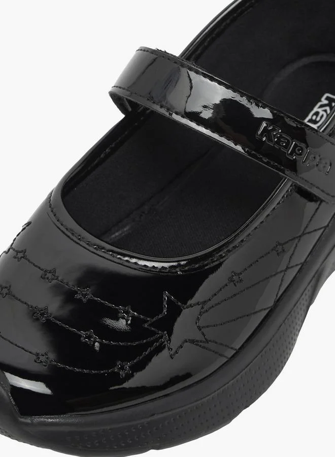 Kappa BLACK Girls Hook & Loop Mary Jane School Shoes for Women | Best Price UAE