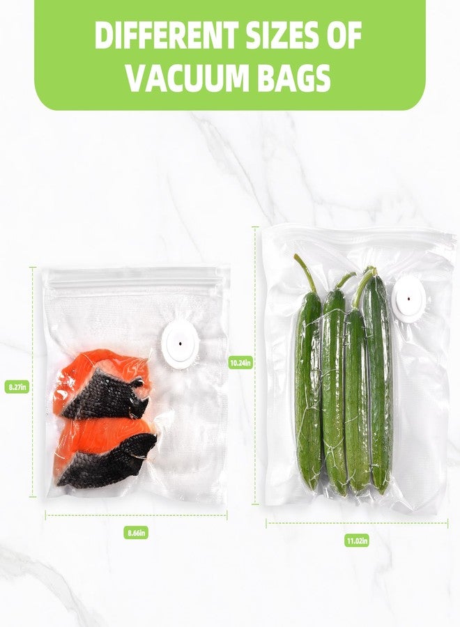 VENMATE Vacuum Sealer Bags, Double Zipper Seal BPA Free Microwaveable Vacuum Storage Bag for Food - Image 3