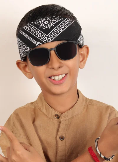 ووجلز Stylish Black Square Kids Sunglasses
