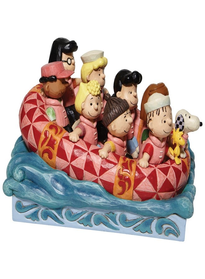 Enesco Peanuts by Jim Shore The Gang Rafting Figurine, 5.5 Inch, Multicolor - Image 4